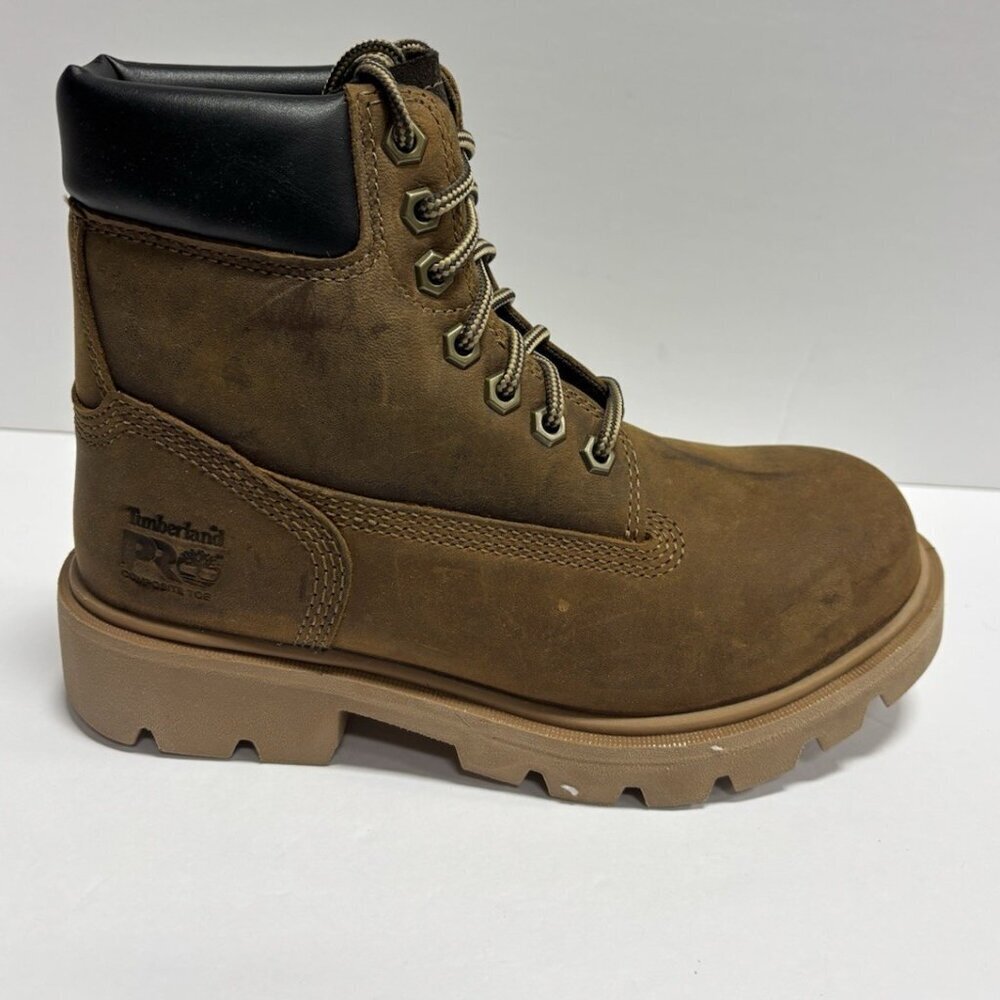 Timberland Pro Men’s Sawhorse 6” Composite Toe Work Boots, Size 3.5 M